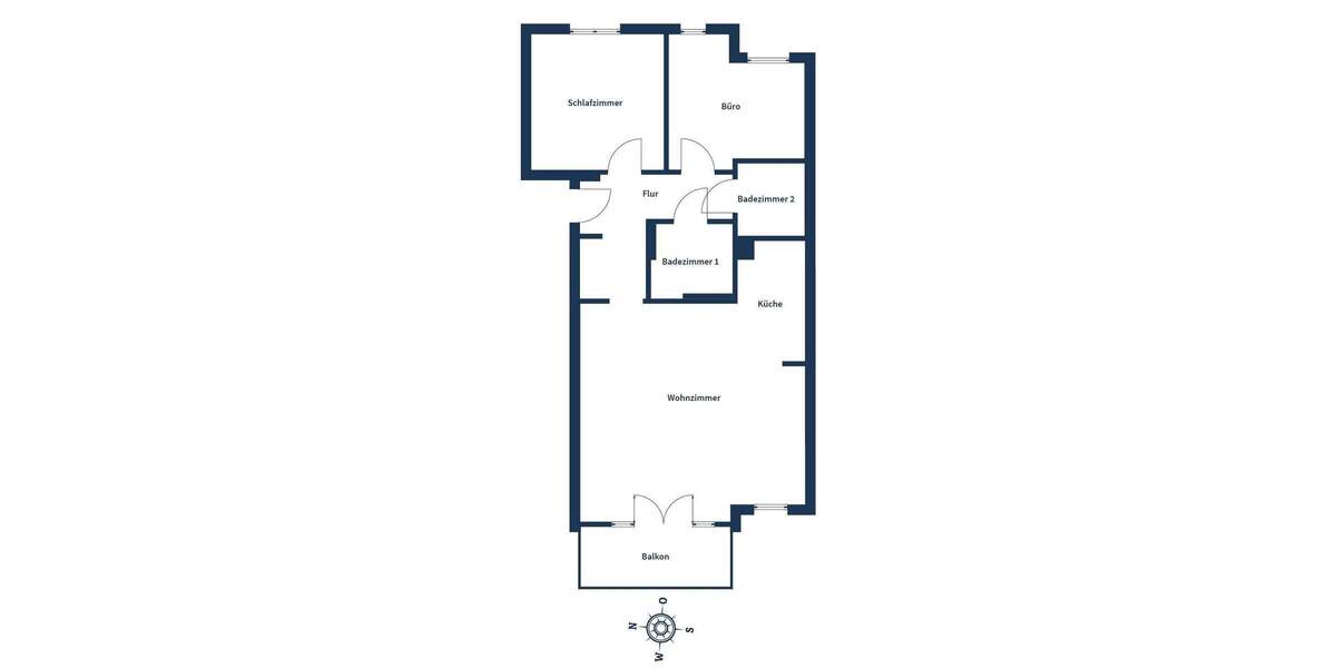 Lichtdurchflutete 3-Zimmer-Wohnung mit Westbalkon in Frankfurt-Höchst 3 zimmer