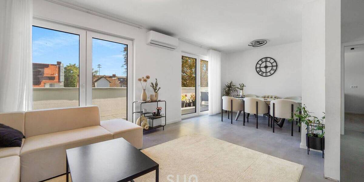 NACHHALTIGER LUXUS: Penthouse-Atmosphäre mit A+ Wärmepumpe in den Niddagärten 4 zimmer