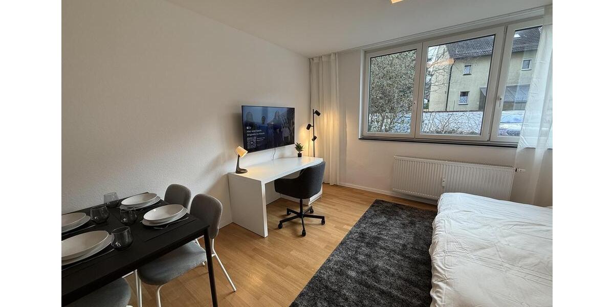 Helle, voll möblierte 1-Zimmer-Wohnung mit Top-Anbindung in Frankfurt-Niederrad 1 zimmer