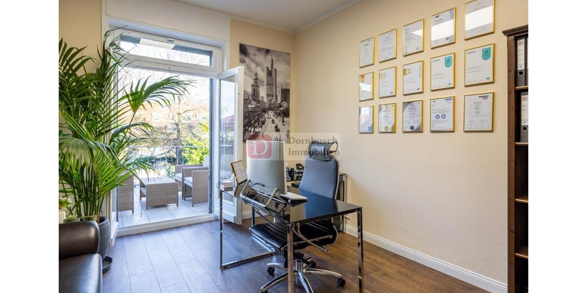 Top!! Büro mit Terrasse, Designmöblierung, Klima und IT-Ausstattung - Abstand zimmer