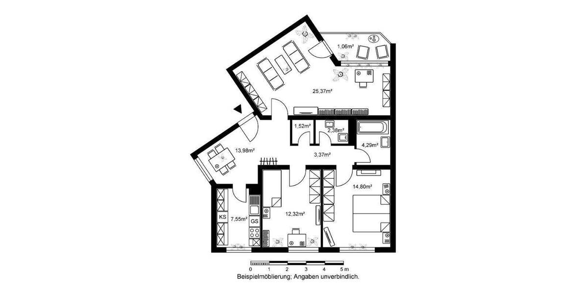 Schöne 3-Zimmer-Wohnung mit Balkon, ab sofort bezugsfrei! 3 zimmer