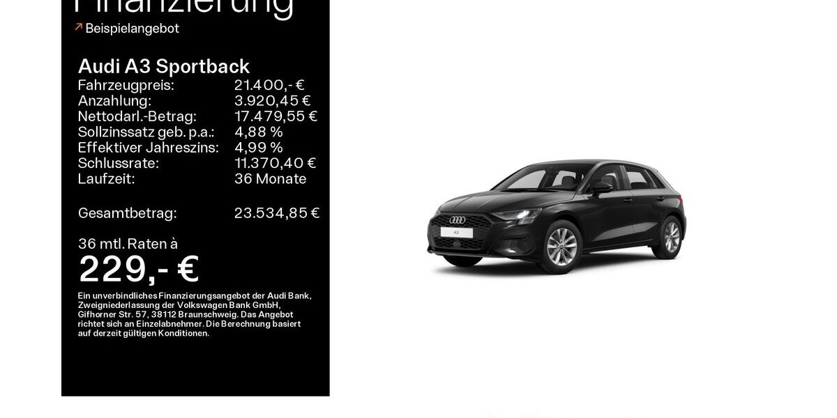 Audi A3 94.938 km 20.890 &euro; Bad Nauheim 61231