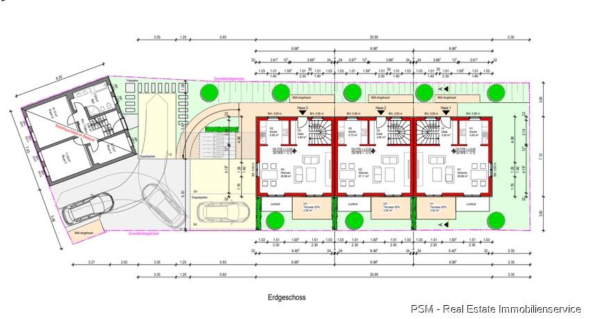 Reihenmittelhaus Bad Homburg vor der Höhe Kirdorf - 6 Zimmer, 119 m&sup2;, 799.000&euro; | Angebot:26555456