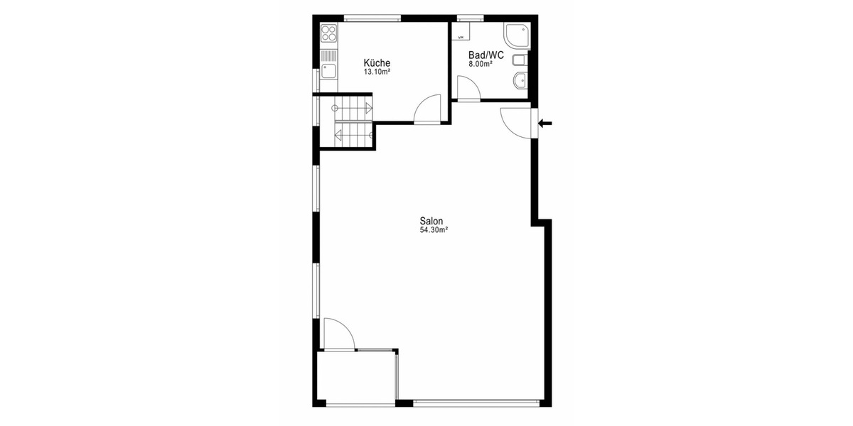 Gewerbeobjekt Kahl - 1 Zimmer, 419.000&euro; | Angebot:23966955