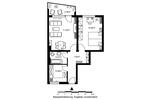 Etagenwohnung Frankfurt am Main Nord-Ost - 2 Zimmer, 53 m&sup2;, 655&euro; | Angebot:26190533