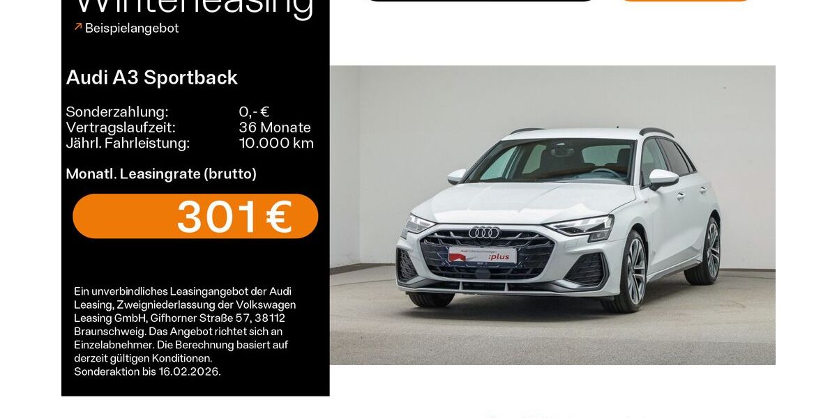 Audi A3 9.300 km 36.249 &euro; Mühlheim 63165