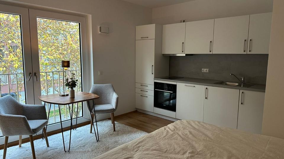 1-Zi. Luxus-Apt. FFM, Erstbezug, 6 Monate, Vollmöbliert, All-In 1 zimmer