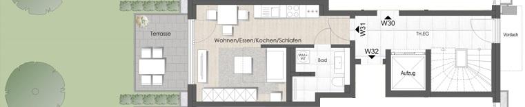 Erdgeschoßwohnung Bad Vilbel - 1 Zimmer, 35 m&sup2;, 620&euro; | Angebot:26663715