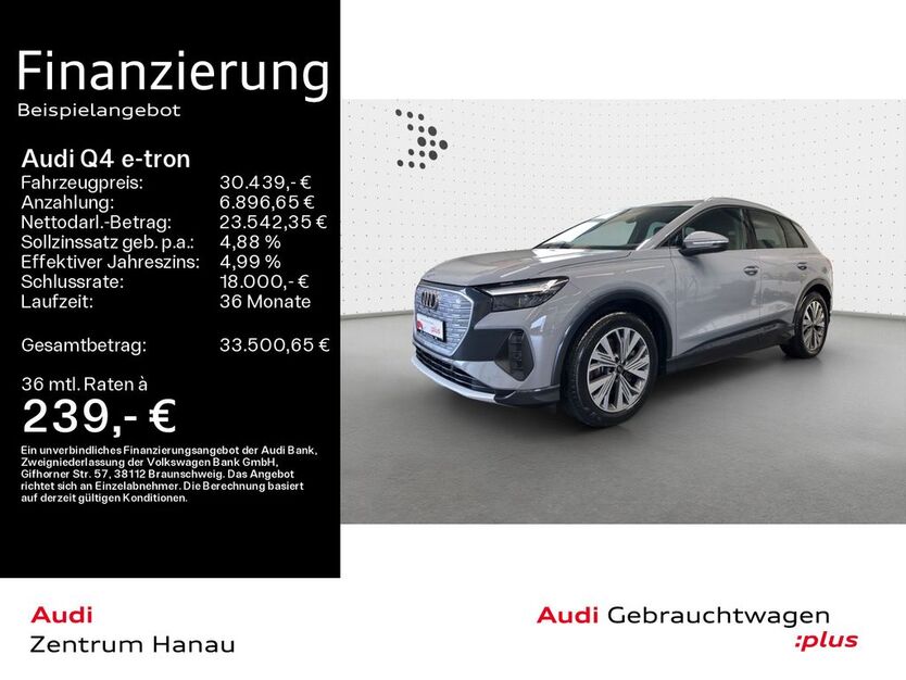 Audi Q4 e-tron 40.800 km 30.439 € Hanau 63452