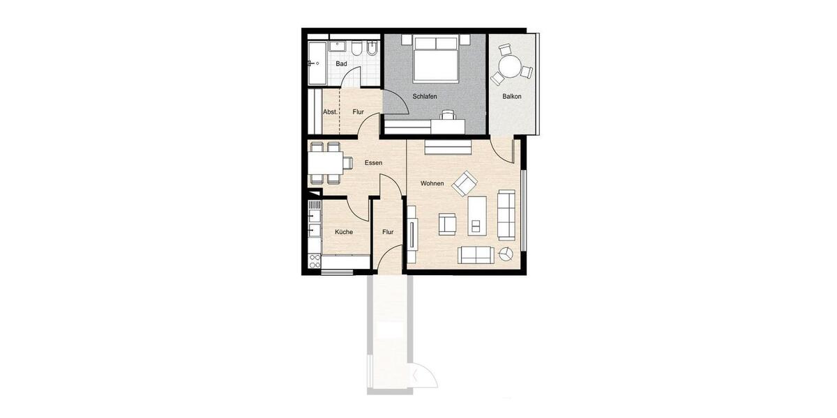 Etagenwohnung Eppstein - 2.5 Zimmer, 68 m&sup2;, 185.000&euro; | Angebot:27062189
