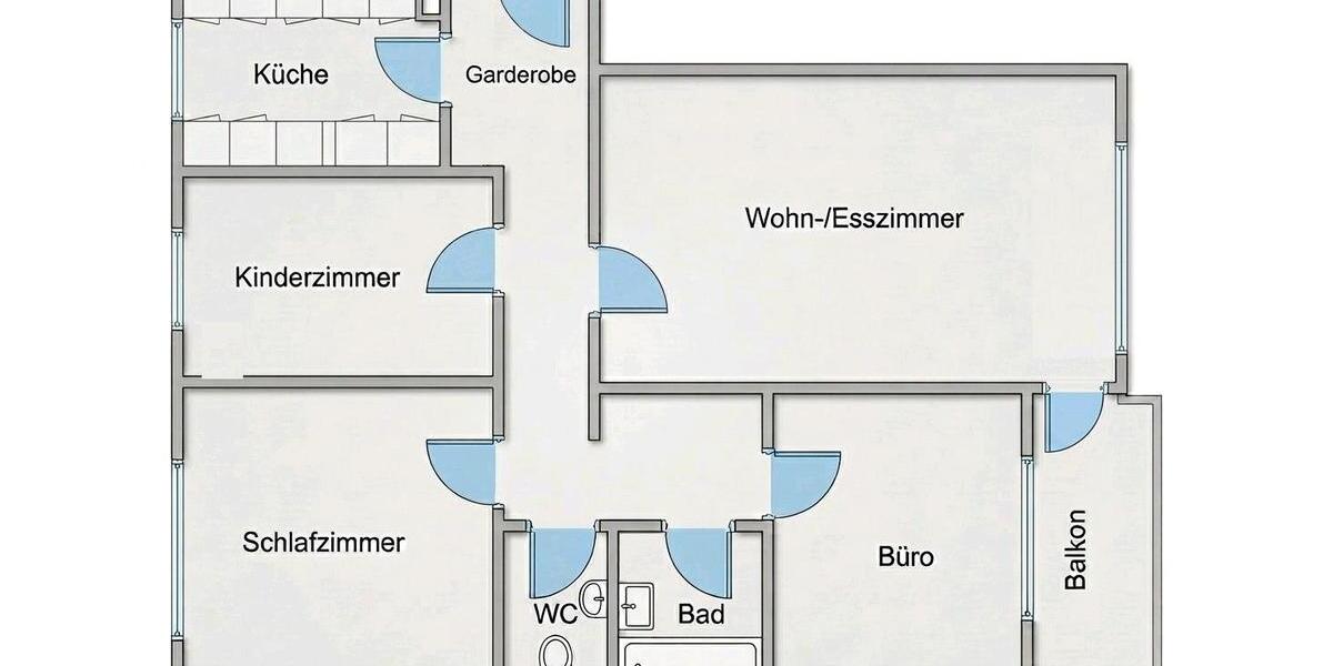 Etagenwohnung Darmstadt Darmstadt-Nord - 4 Zimmer, 88 m&sup2;, 289.000&euro; | Angebot:25403269
