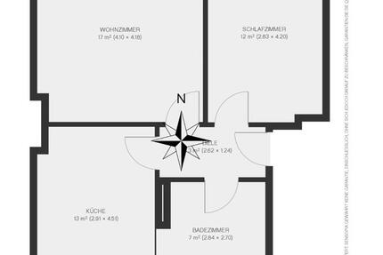 Gut gelegene Wohnung - Eigenbezug oder Rendite - provisionsfrei!! 2 zimmer
