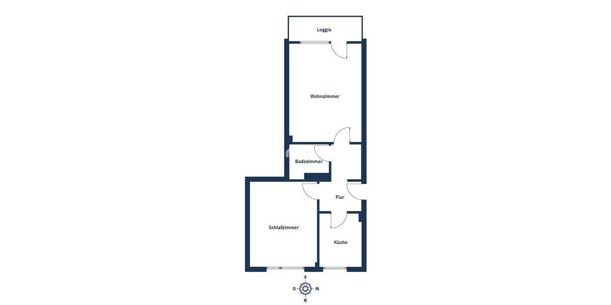 Etagenwohnung Frankfurt am Main Oberrad - 2 Zimmer, 53 m&sup2;, 283.000&euro; | Angebot:26140786