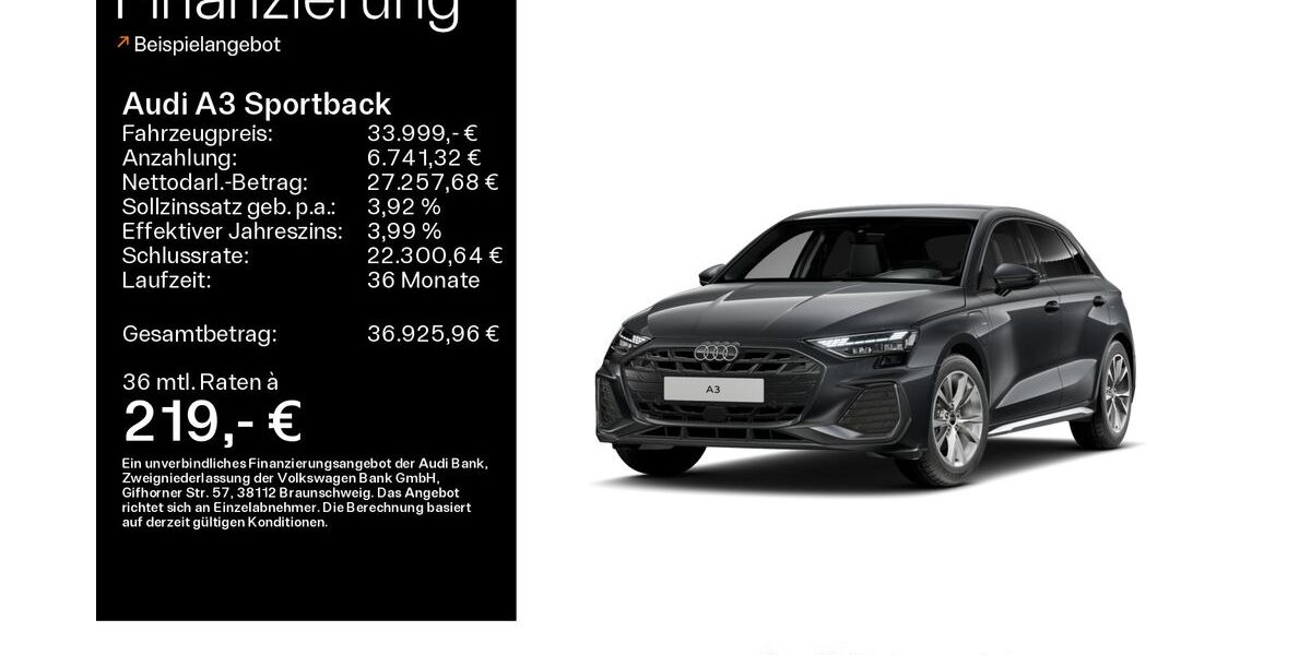 Audi A3 13.000 km 33.499 &euro; Mühlheim 63165