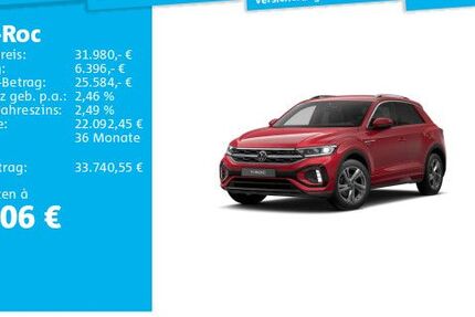 VW T-Roc 1.393 km 31.980 &euro; Neu-Isenburg 63263