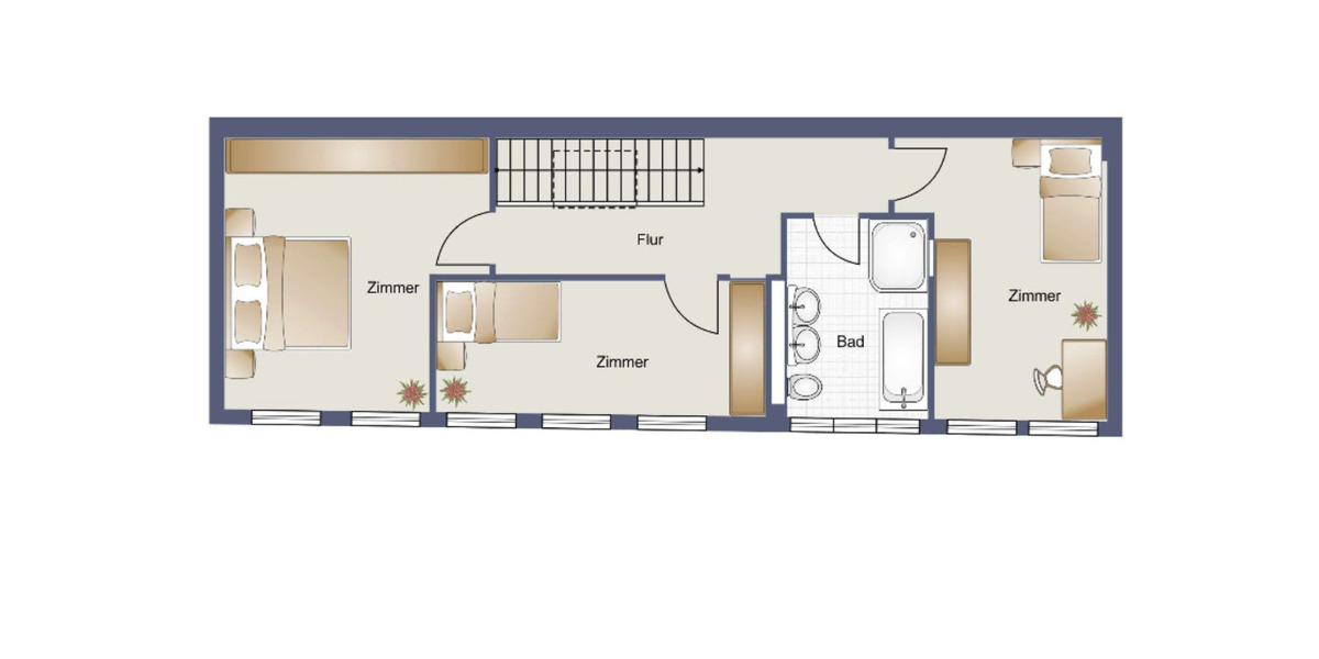Reihenhaus Hanau - 4 Zimmer, 129 m&sup2;, 1.950&euro; | Angebot:24703271