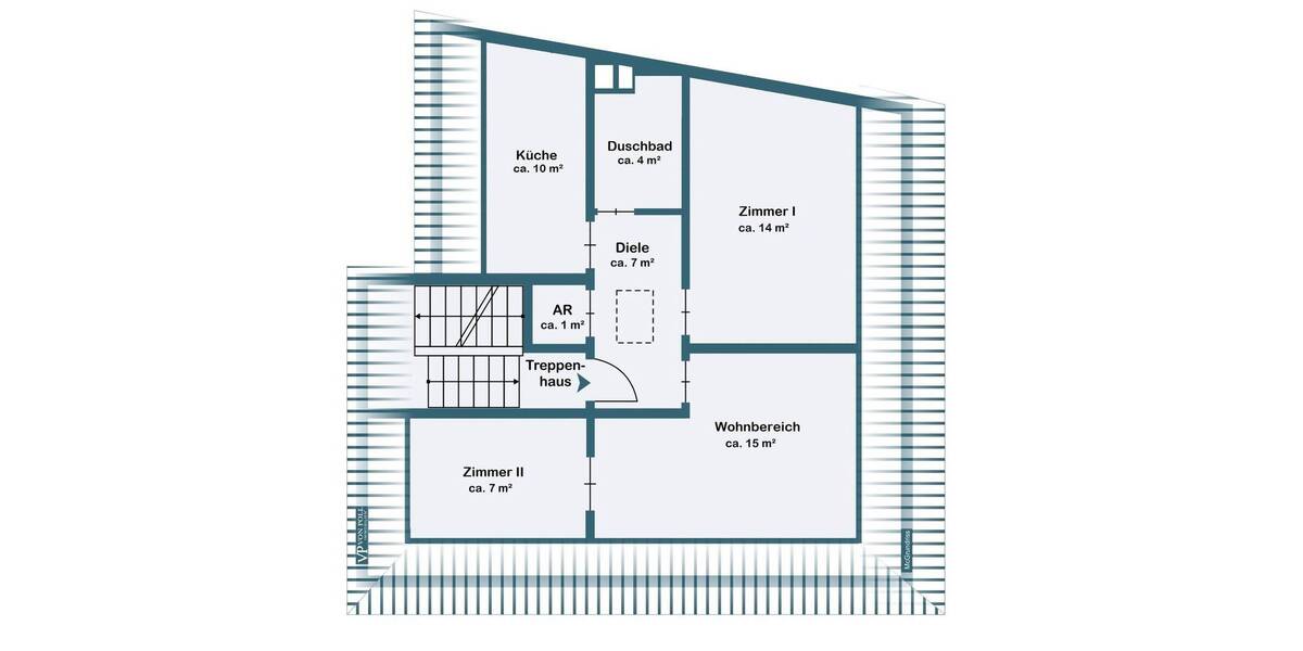 Etagenwohnung Frankfurt am Main Heddernheim - 2 Zimmer, 50 m&sup2;, 320.000&euro; | Angebot:25663794