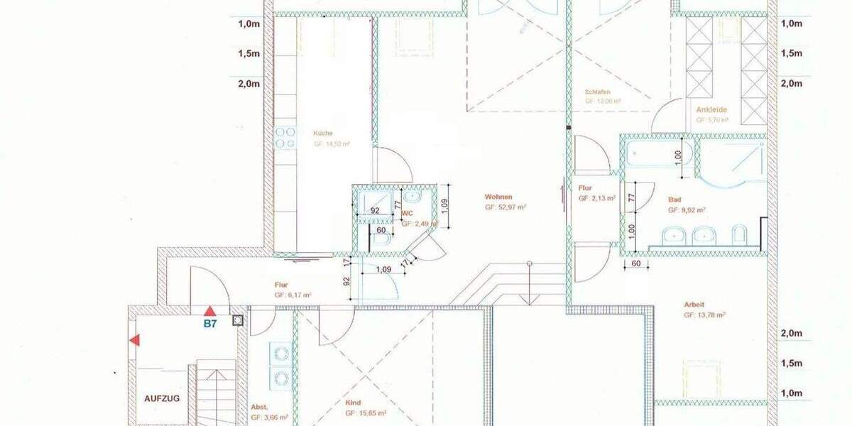 Etagenwohnung Frankfurt am Main Niederrad - 4 Zimmer, 133 m&sup2;, 599.500&euro; | Angebot:25691024