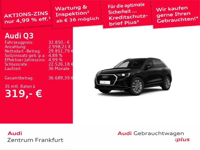 Audi Q3 14.079 km 32.850 &euro; Frankfurt am Main 60314