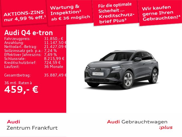 Audi Q4 e-tron 22.899 km 31.850 &euro; Frankfurt am Main 60314