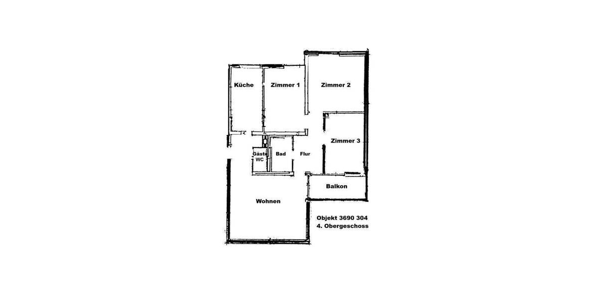 Etagenwohnung Karben Okarben - 4 Zimmer, 95 m&sup2;, 289.000&euro; | Angebot:25778061