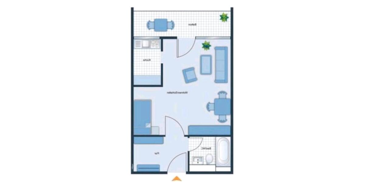 Etagenwohnung Frankfurt am Main Eschersheim - 1 Zimmer, 34 m&sup2;, 132.900&euro; | Angebot:23757251
