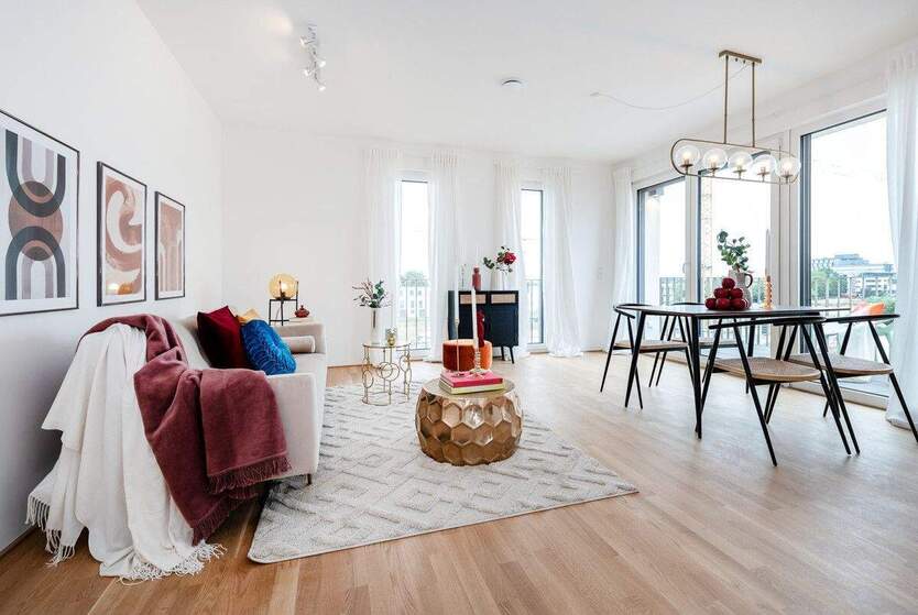 Mini-Maxi: 3-Zimmer-Wohnung mit großzügigem Garten und Terrasse in Süd-Ausrichtung 3 zimmer