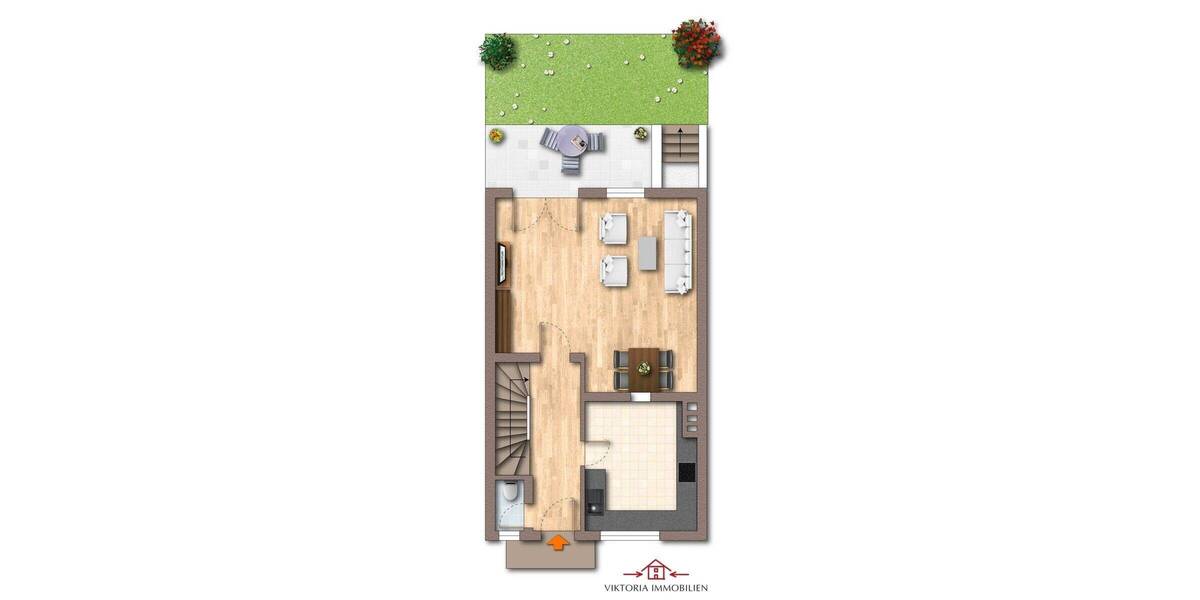 Reihenmittelhaus Kronberg im Taunus Oberhöchstadt - 5 Zimmer, 107 m&sup2;, 490.000&euro; | Angebot:23597172