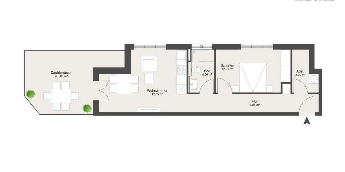 Stilvolle 55qm im Herzen von Sachsenhausen. 5% Sonder - AfA 2 zimmer