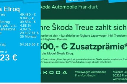 Skoda Elroq 4.500 km 49.480 &euro; Frankfurt 60326