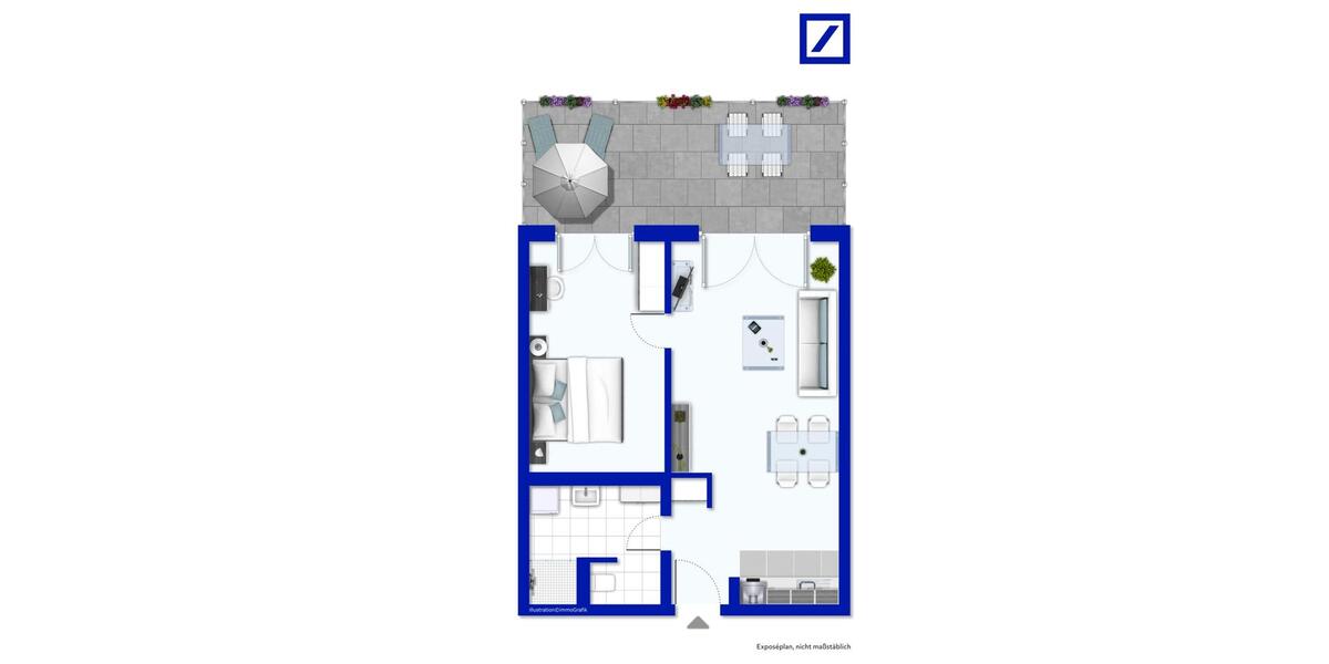 Frankfurt, Niederursel: Moderne 2 Zi.-Wohnung mit Einbauküche und Balkon *BJ 2020* 2 zimmer