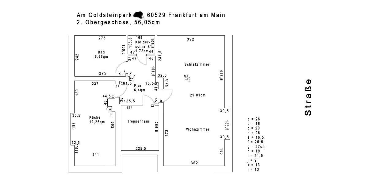 1,5 Zimmer Wohnung Frankfurt Goldstein 1.5 zimmer