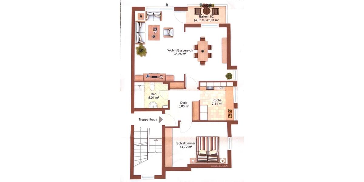 Etagenwohnung Hofheim am Taunus - 3 Zimmer, 71 m&sup2;, 335.000&euro; | Angebot:27068460