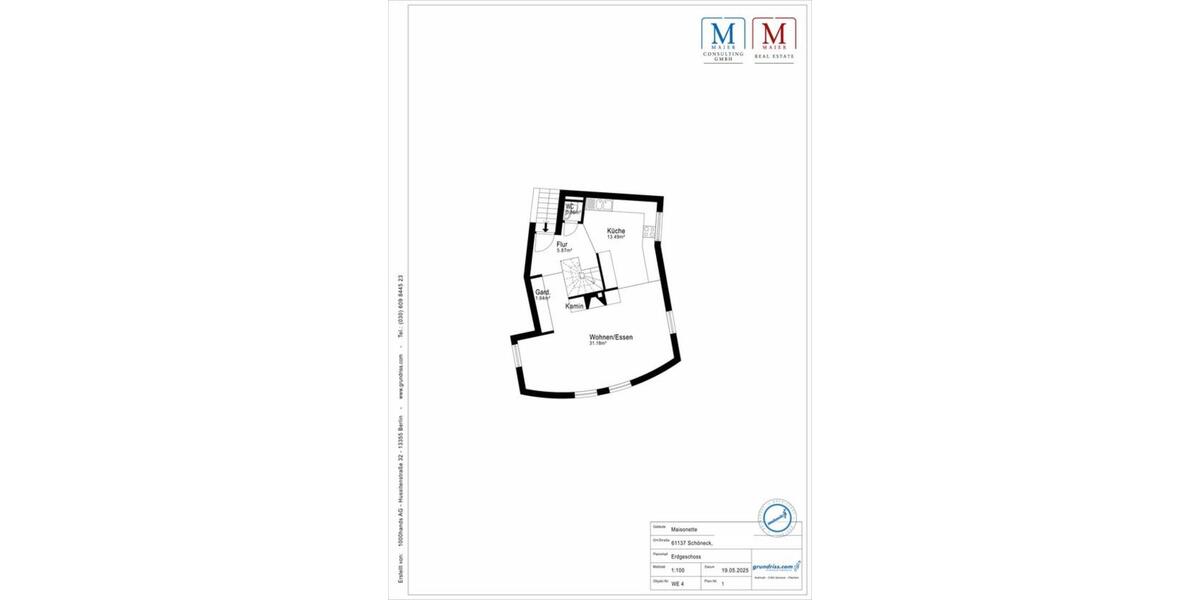 Maisonettenwohnung Schöneck - 2.5 Zimmer, 87 m&sup2;, 860&euro; | Angebot:25475956