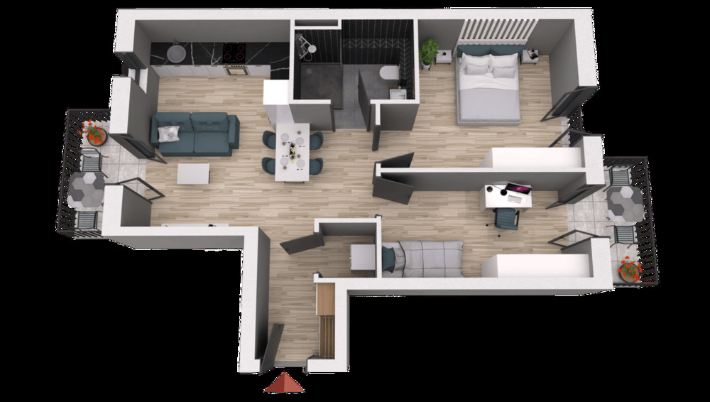 Etagenwohnung Frankfurt am Main Sachsenhausen - 3 Zimmer, 61 m&sup2;, 599.000&euro; | Angebot:26879069