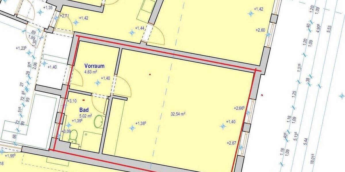 Etagenwohnung Frankfurt Bonames - 2 Zimmer, 48 m&sup2;, 870&euro; | Angebot:26915448