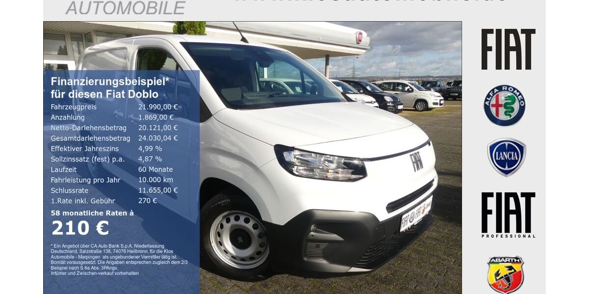 Fiat Doblo 8.624 km 21.990 &euro; Dreieich 63303