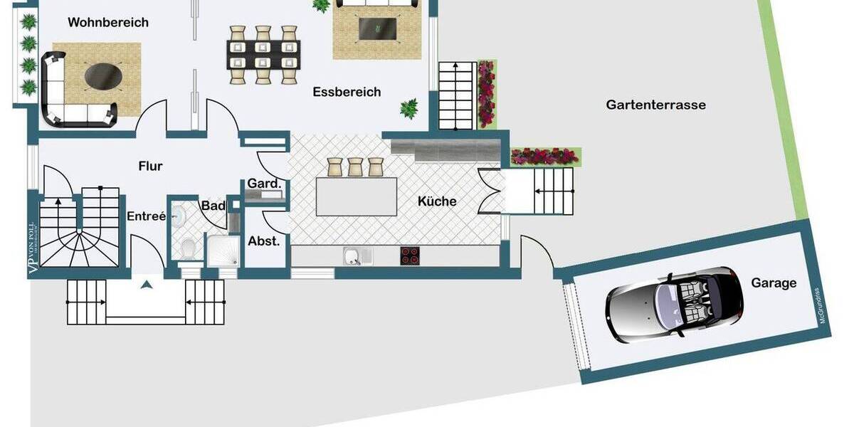 Doppelhaushälfte Frankfurt am Main Praunheim - 6 Zimmer, 181 m&sup2;, 1.550.000&euro; | Angebot:26388324