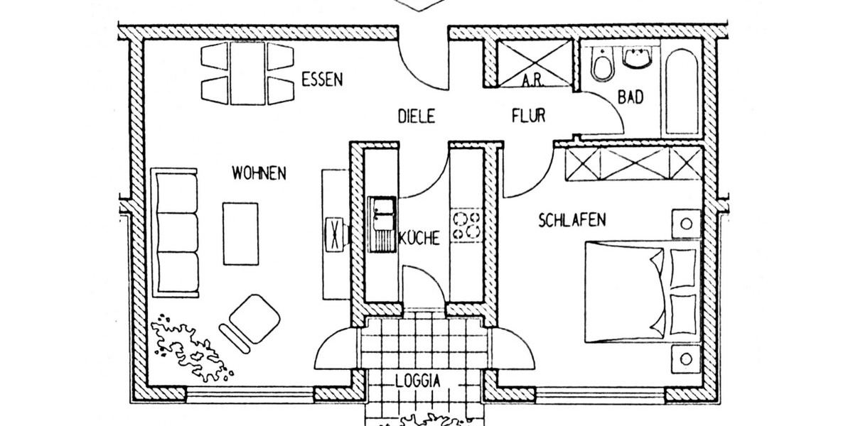 Helle 2-Zimmer Wohnung mit Balkon in Frankfurt Nieder-Eschbach 2 zimmer