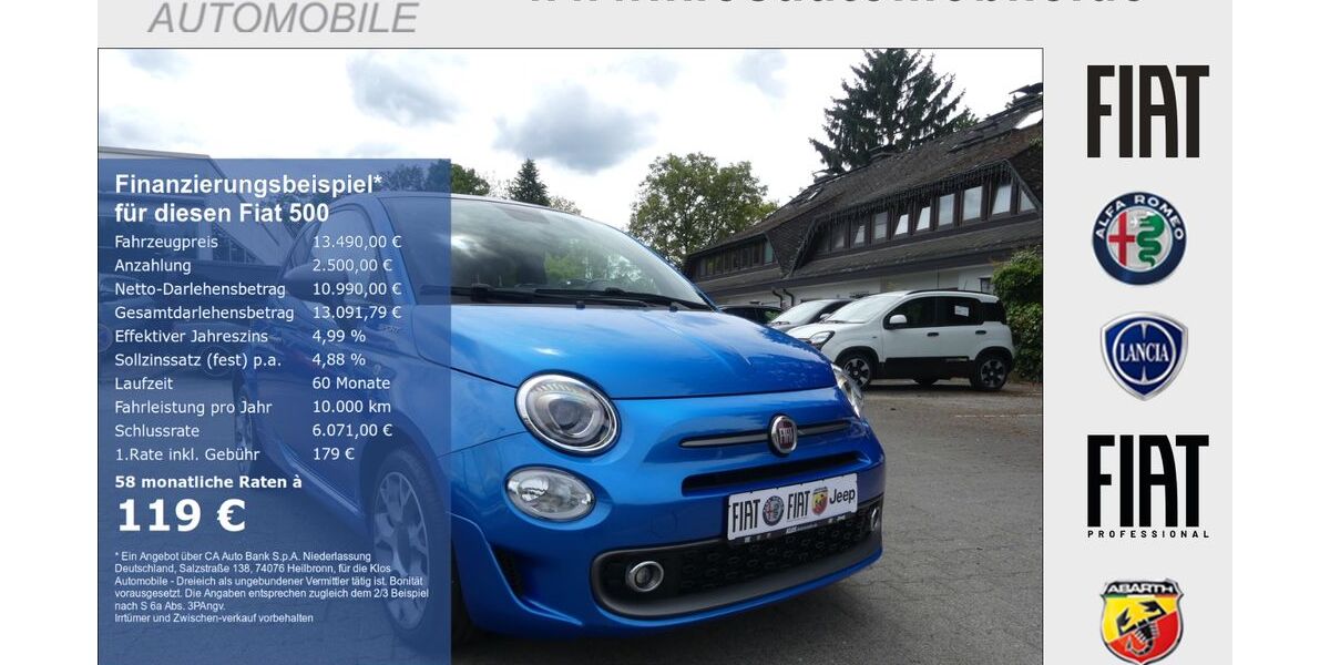 Fiat 500 43.280 km 12.990 &euro; Dreieich 63303