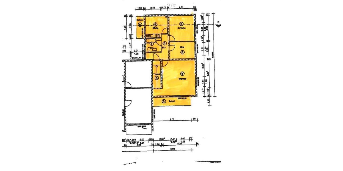 Etagenwohnung Flörsheim am Main - 3 Zimmer, 86 m&sup2;, 279.000&euro; | Angebot:27020148