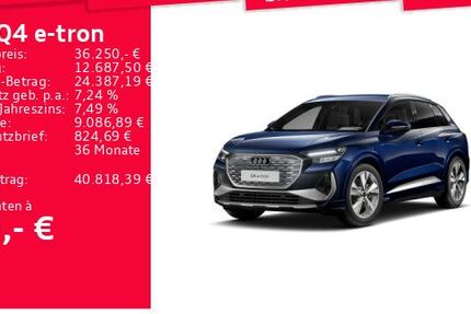 Audi Q4 e-tron 31.461 km 34.750 &euro; Frankfurt am Main 60314