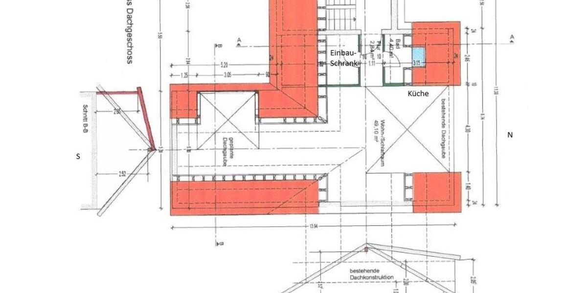 Dachgeschoßwohnung Kelkheim (Taunus) - 1 Zimmer, 71 m&sup2;, 900&euro; | Angebot:25701474