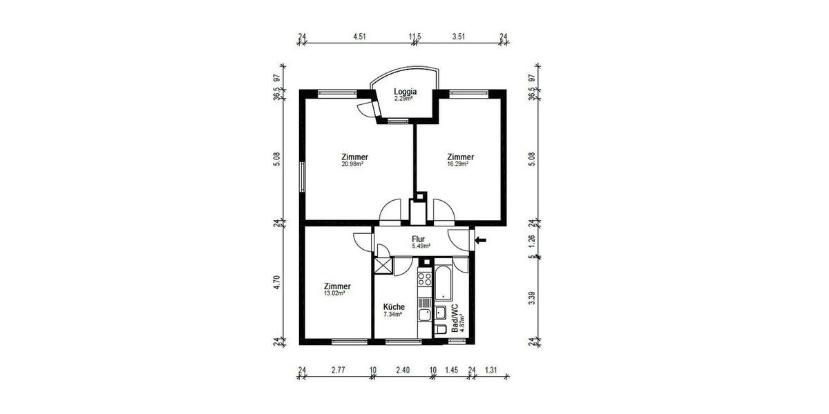Erstbezug nach Sanierung: Moderne 3-ZKB mit Balkon in Frankfurt-Niederrad 3 zimmer