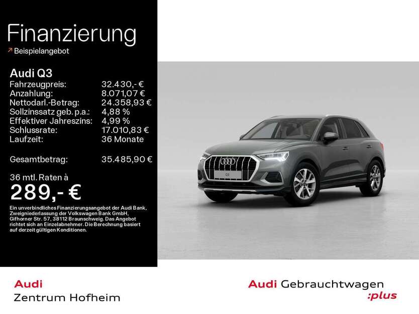 Audi Q3 36.392 km 32.430 € Hofheim 65719