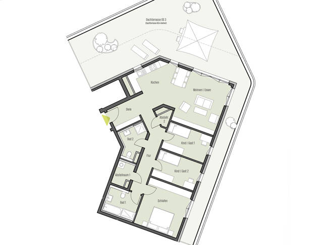 Etagenwohnung Frankfurt am Main Kalbach-Riedberg - 4 Zimmer, 164 m&sup2;, 1.462.600&euro; | Angebot:25704311
