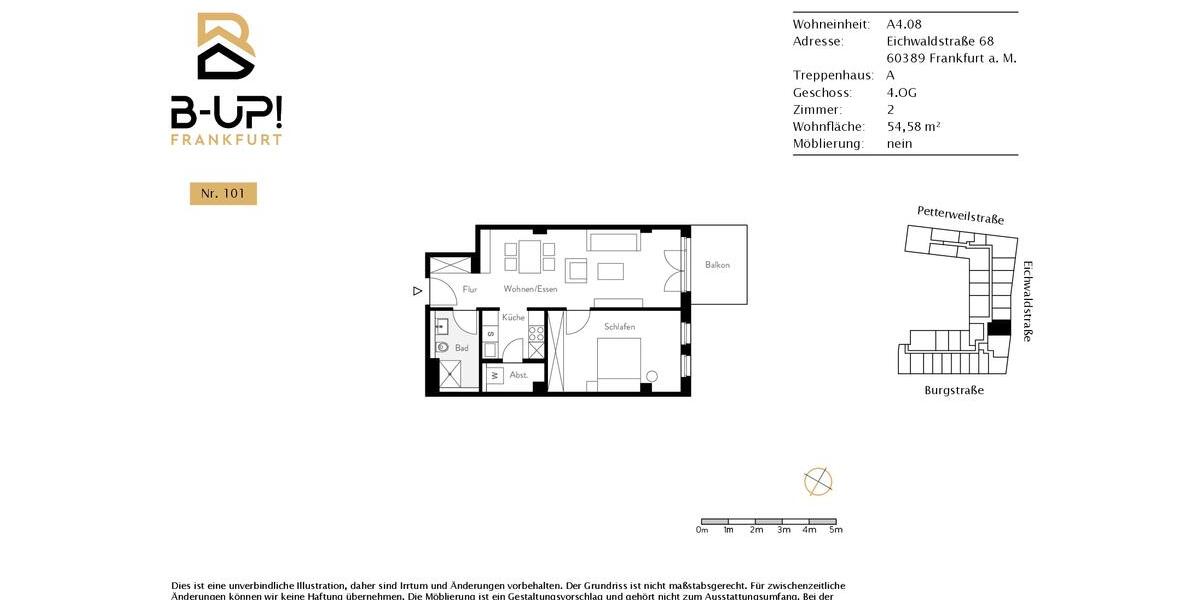 Exklusive 2-Zimmer-Wohnung im B-UP! 2 zimmer