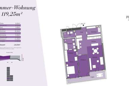 Wohnung Frankfurt am Main Gallus - 3 Zimmer, 119 m&sup2;, 835.000&euro; | Angebot:27451497