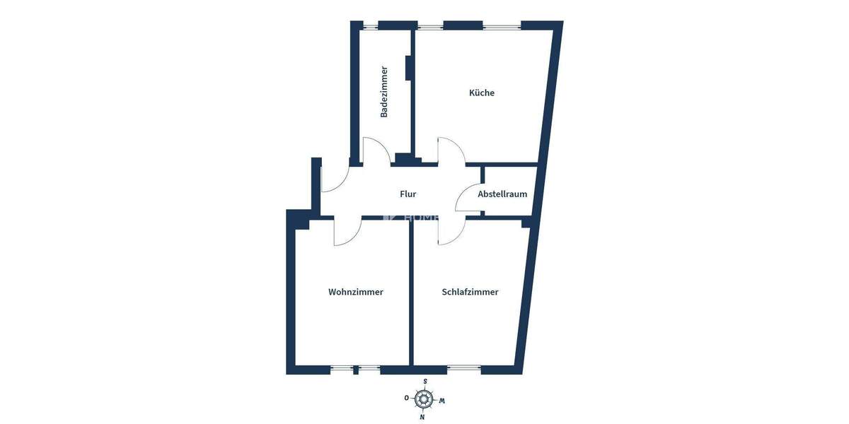 Charmante Altbau-Wohnung mit 2 Zimmern und Keller in zentraler Lage 2 zimmer