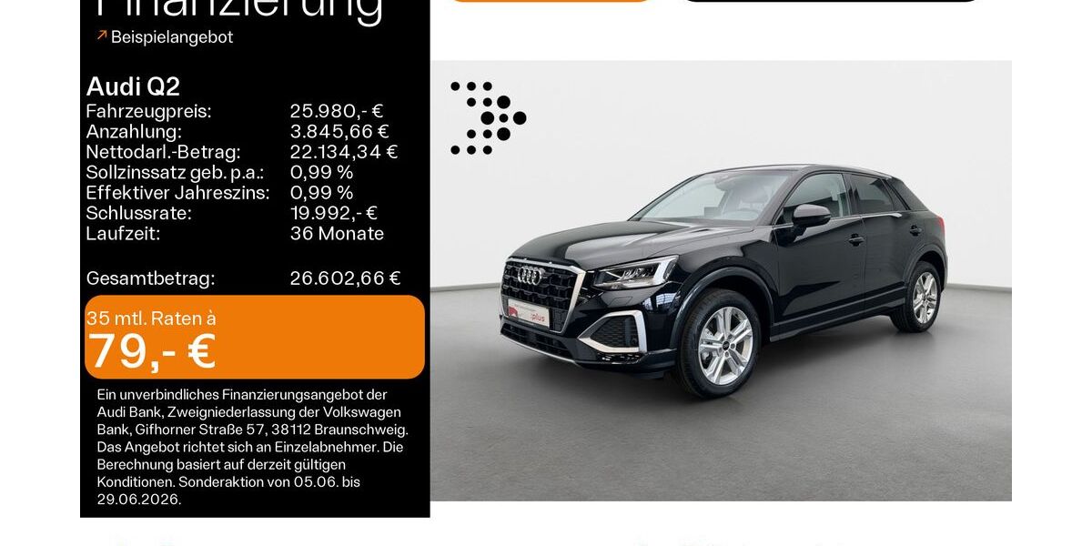 Audi Q2 4.327 km 24.999 &euro; Hofheim 65719